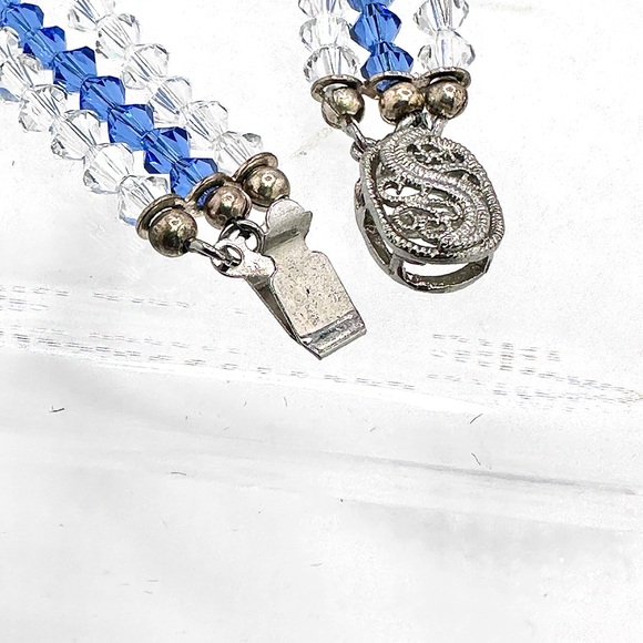 Vintage Three rows Crystals by Swarovski Bracelet - Picture 9 of 12